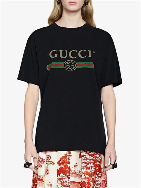 t shirt gucci black|ladies black gucci t shirt.